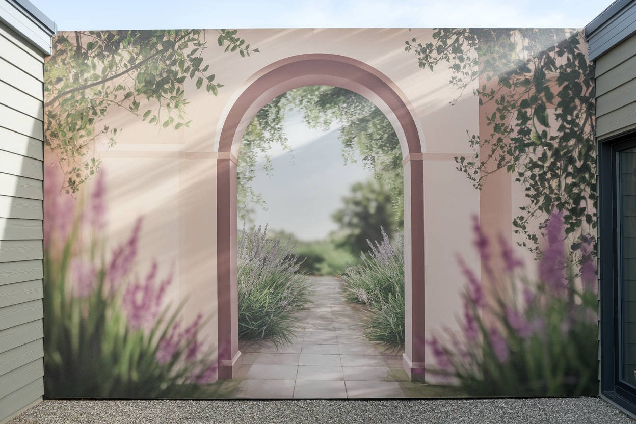 Trompe l'œil Mur Extérieur : 7 Techniques pour Réaliser votre Décor sur Toile