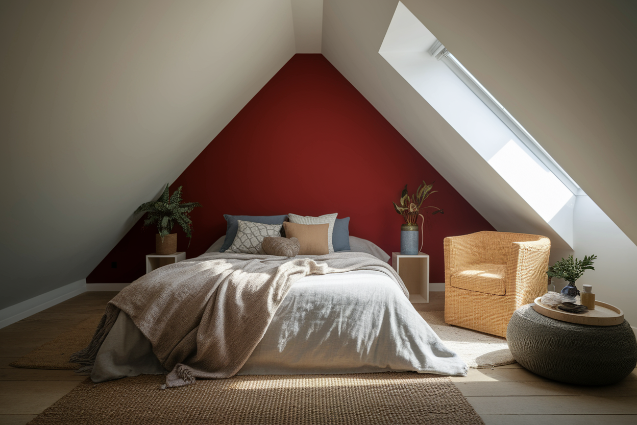 Chambre Sous Pente : Quel Mur Peindre pour un Effet Optimal