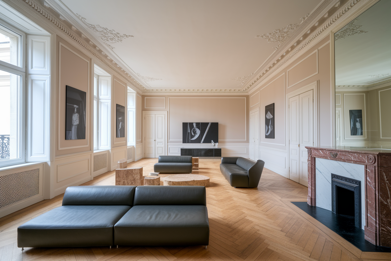 Décoration Appartement Haussmannien : Alliance du Moderne et du Classique