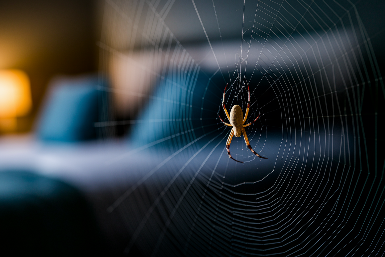 araignee-toile-chambre-nuit