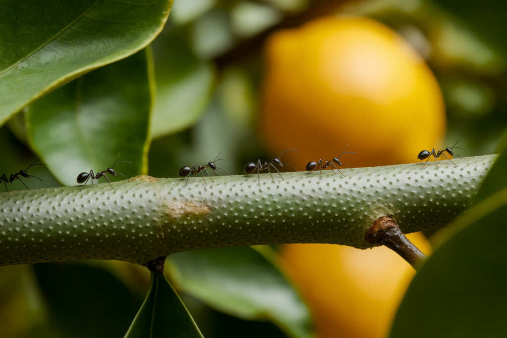 Fourmis sur citronnier : comment s&rsquo;en débarrasser naturellement