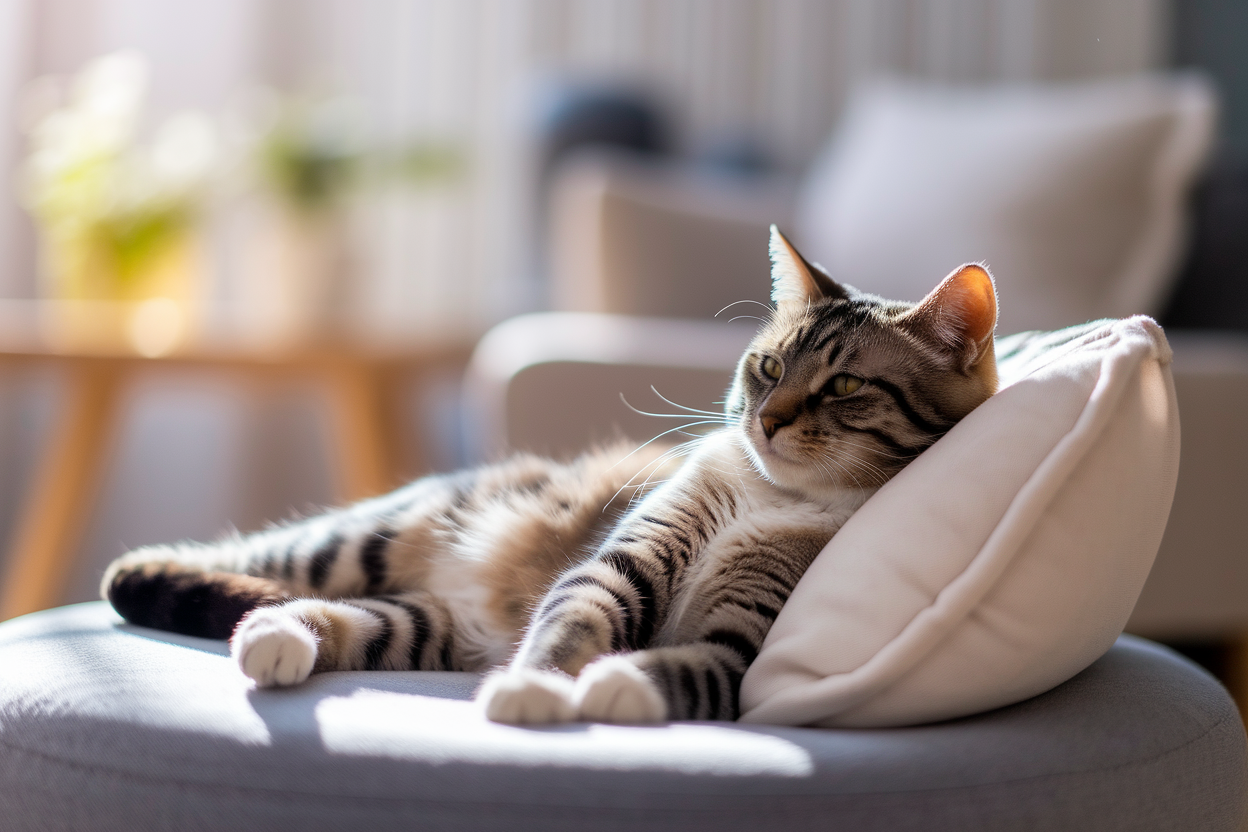 chat-detendu-salon-ensoleille