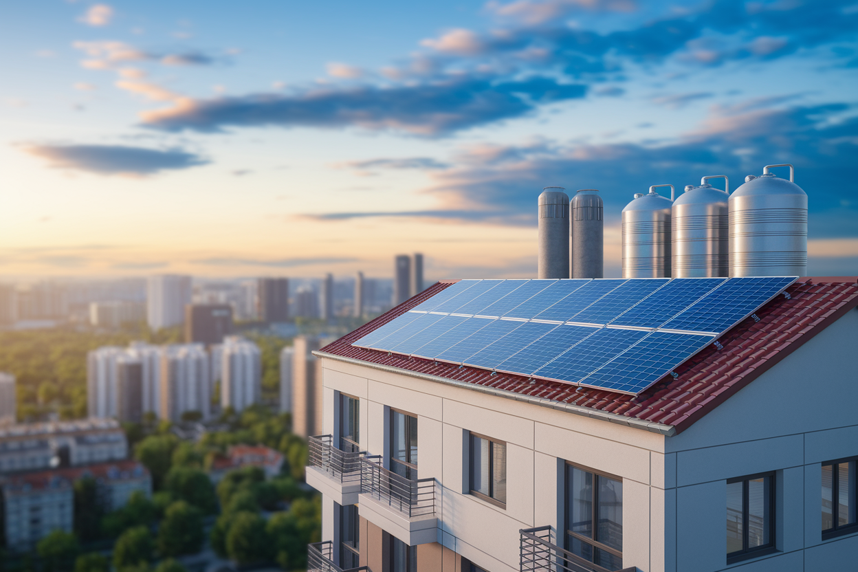 immeuble-toit-panneaux-chauffe-eau