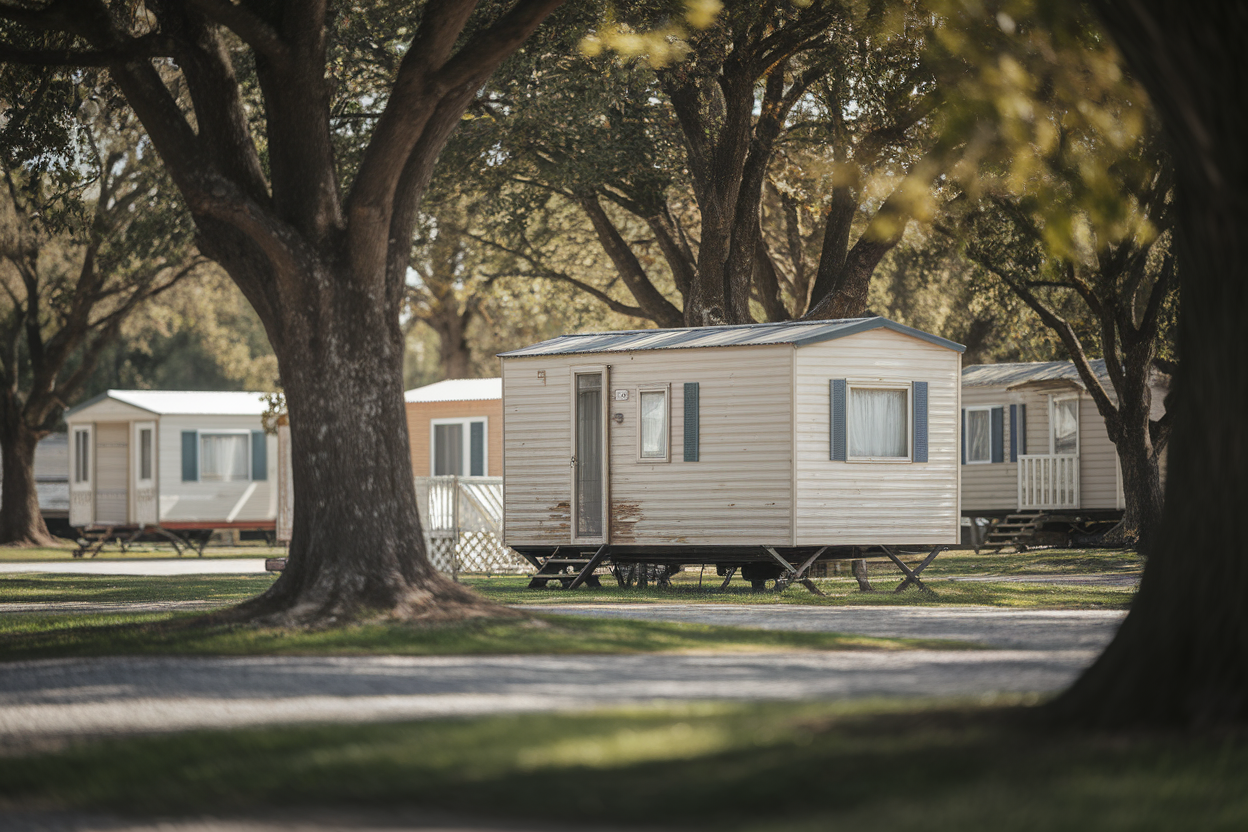 mobilhome-vintage-camping-arbres