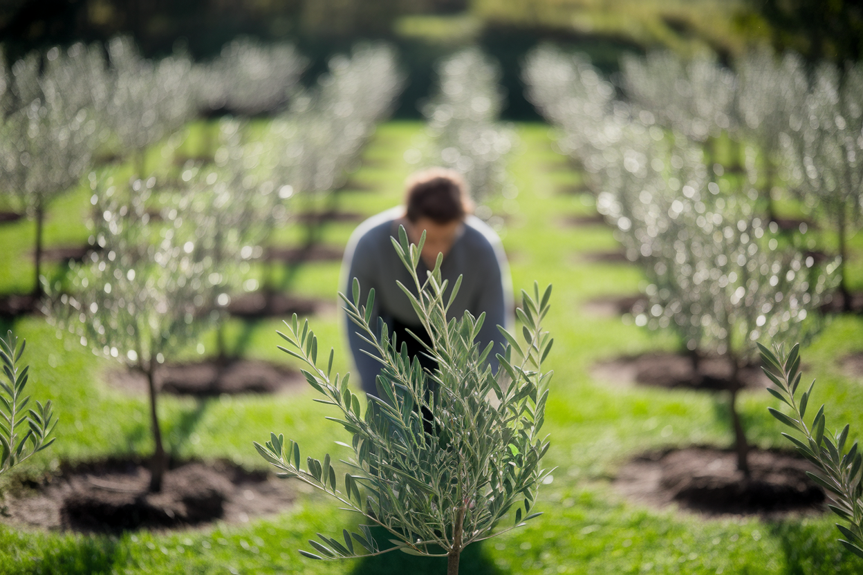 oliveraie-personne-dos-pousse-olivier