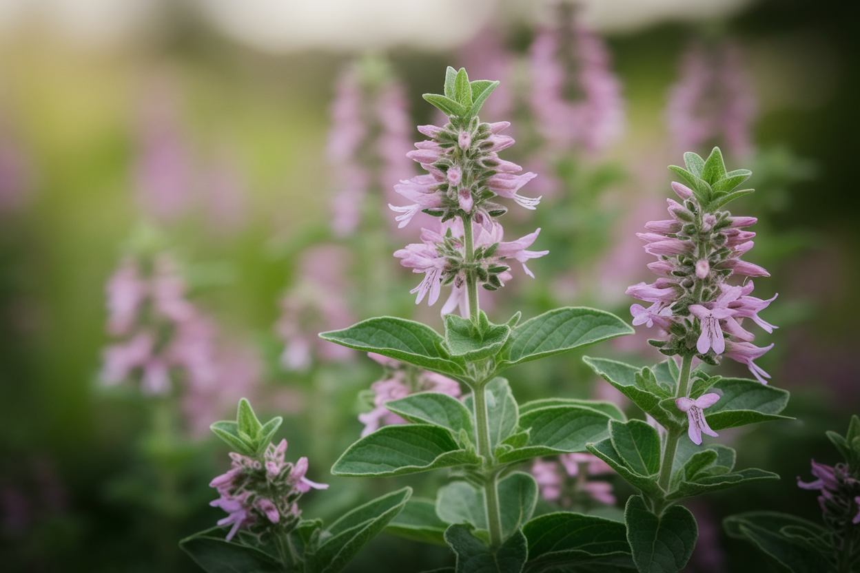 origan-gros-plan-feuilles-fleurs