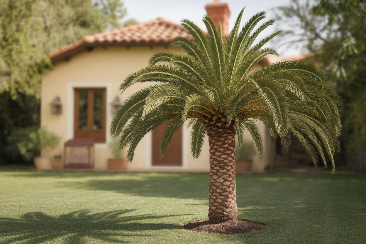 palmier-jardin-arriere-maison-flou