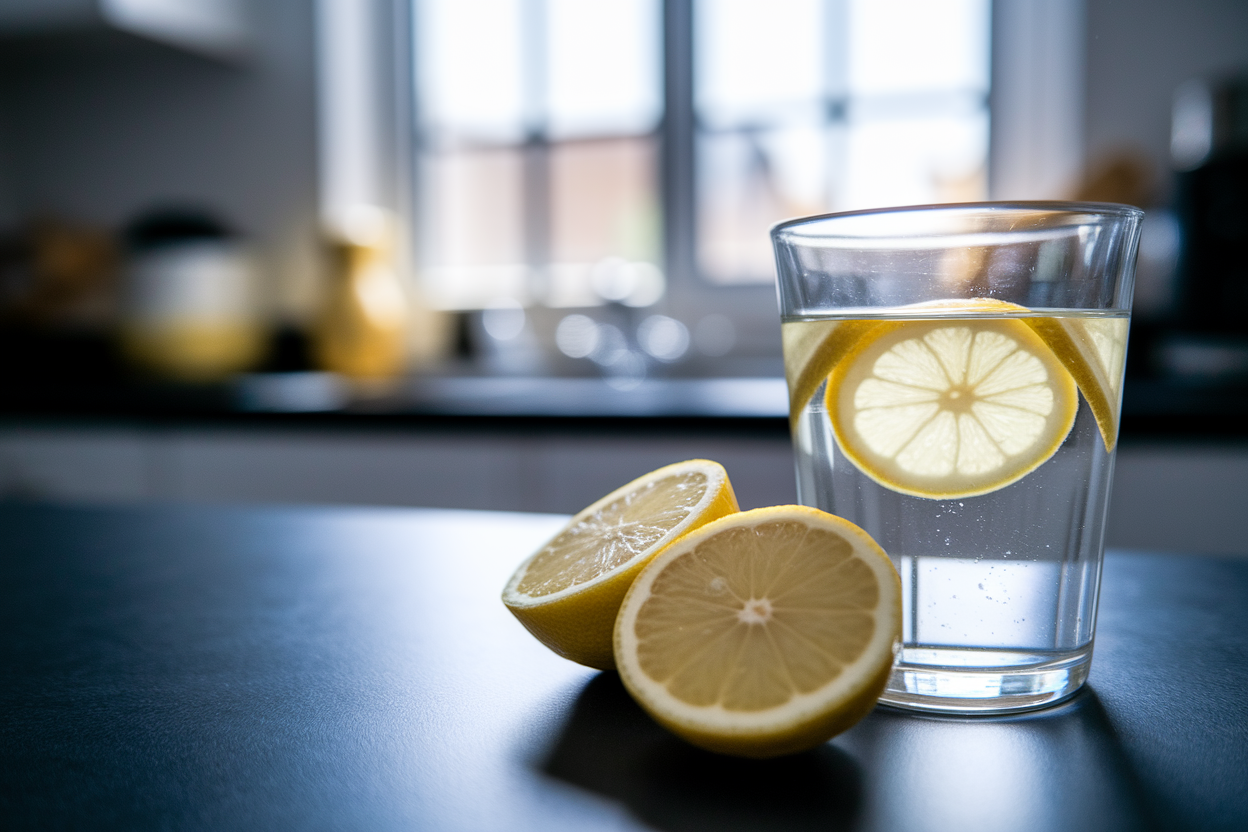 verre-eau-tranches-citron-plan-travail