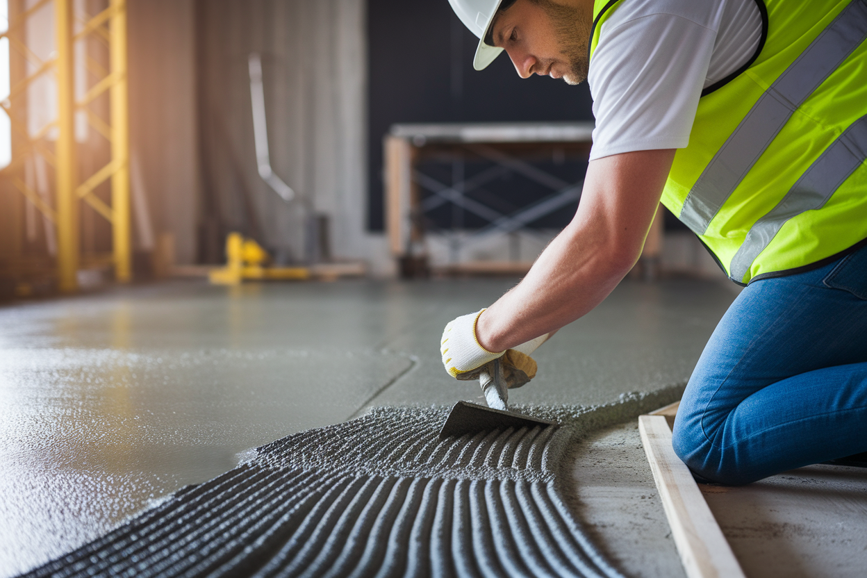 ouvrier-gilet-casque-truelle-beton