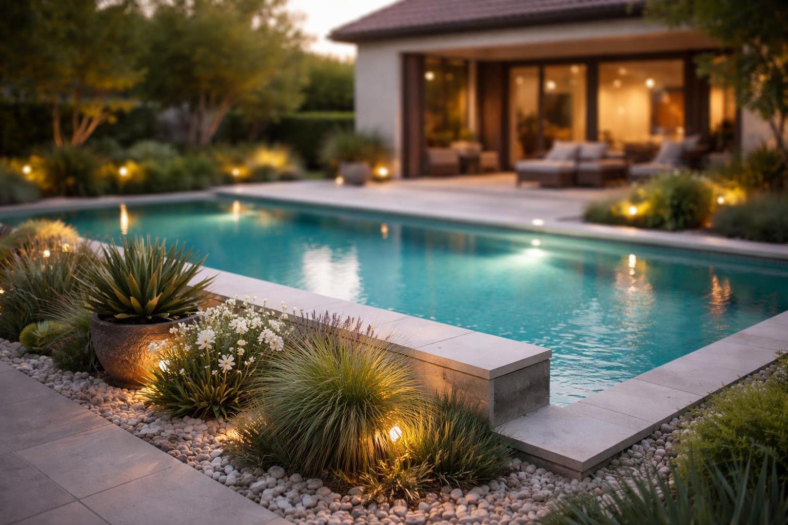 piscine-moderne-jardin-plantes-terrasse