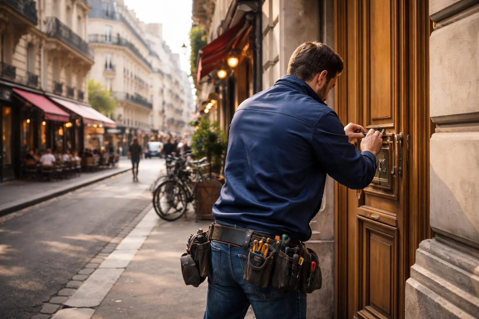 rue-parisienne-serrurier-batiments-haussmanniens