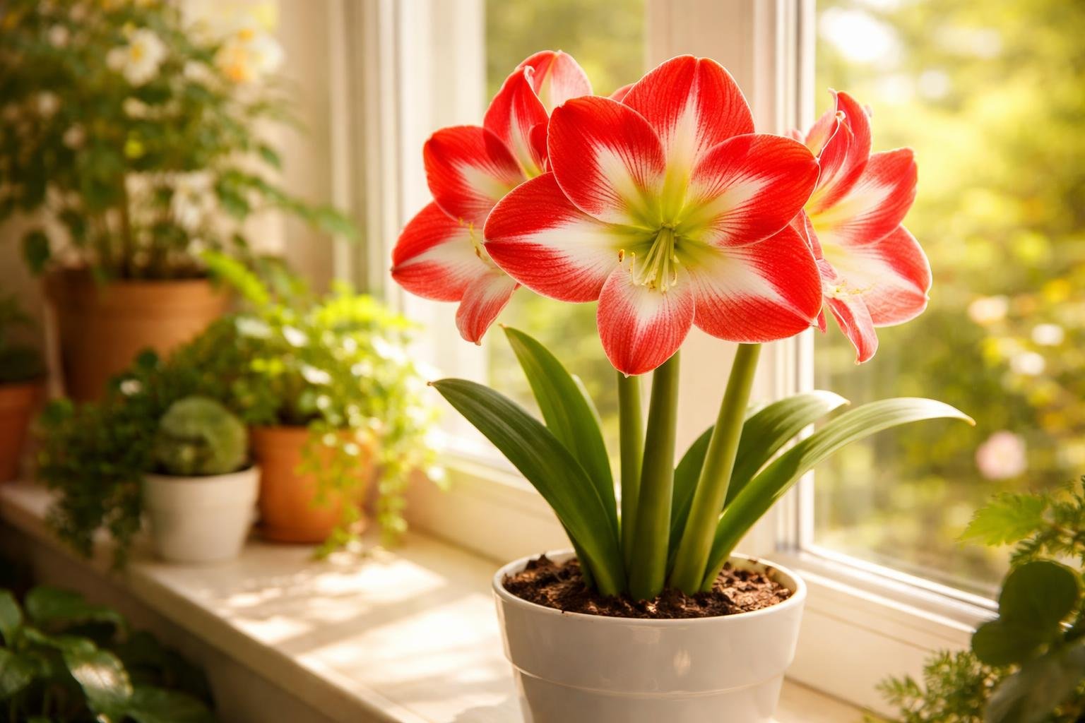 amaryllis-fleurs-rouges-blanches-fenetre