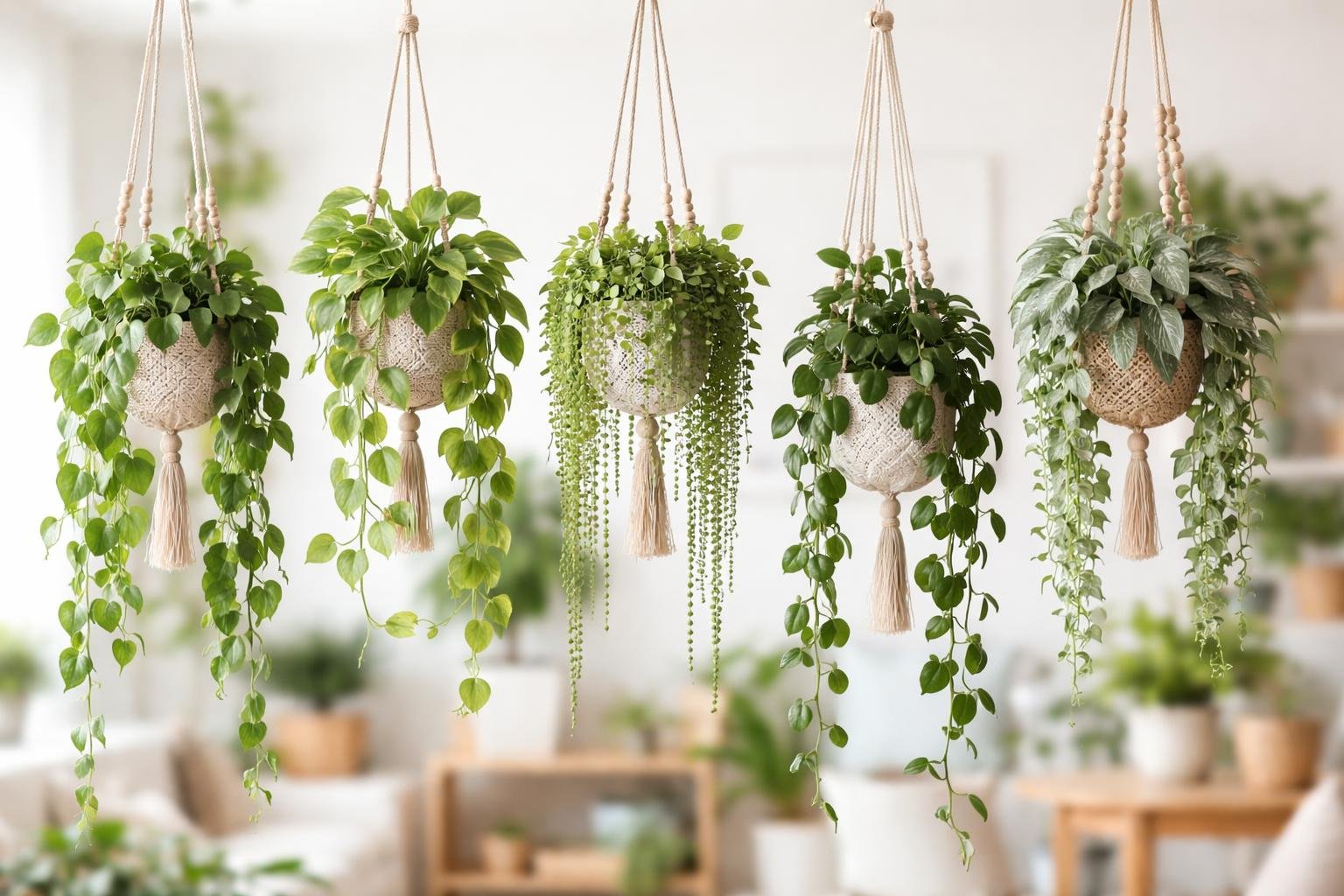 plantes-retombantes-pots-macrame-cascade-vegetale