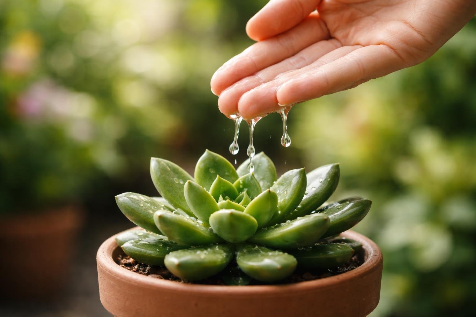 main-eau-plante-grasse-jardin