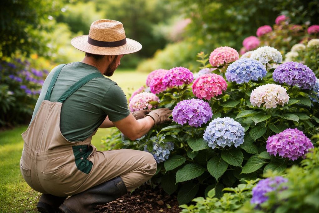 Entretenir un Hortensia : les Gestes Essentiels pour une Belle Floraison