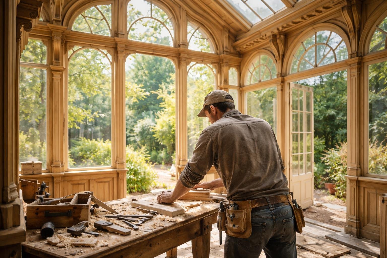 veranda-bois-artisan-travail-jardin